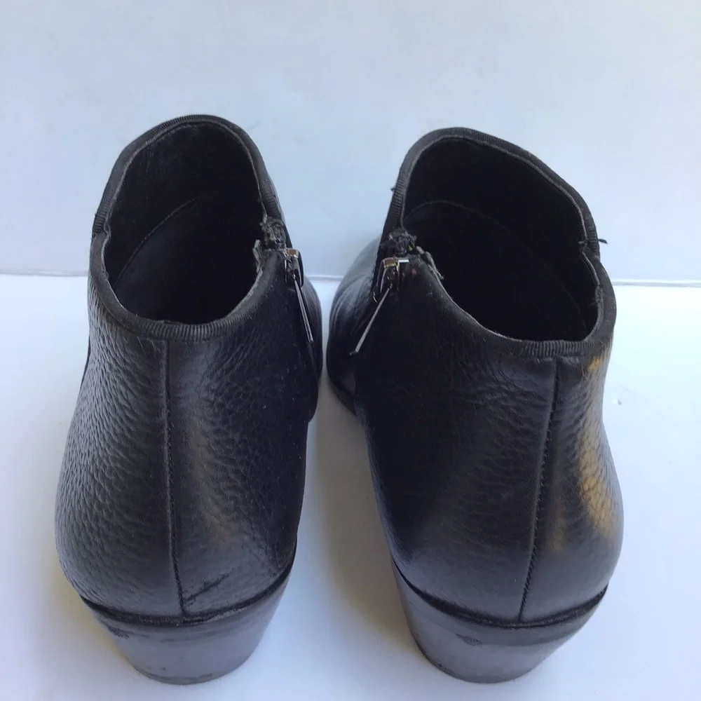 Sam Edelman Black Leather Booties Sz.‎ 7W